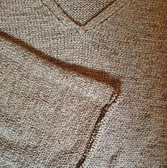 J Crew Olive Fatigue 3/4 Sleeves Green Bell Sweater  Medium Cotton Blend Knit - Picture 4 of 10